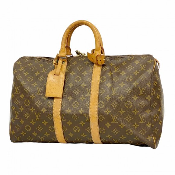 LOUIS VUITTON Brown Monogram Boston Bag - Picture 1 of 11